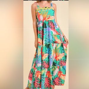 Tropical maxi dress
